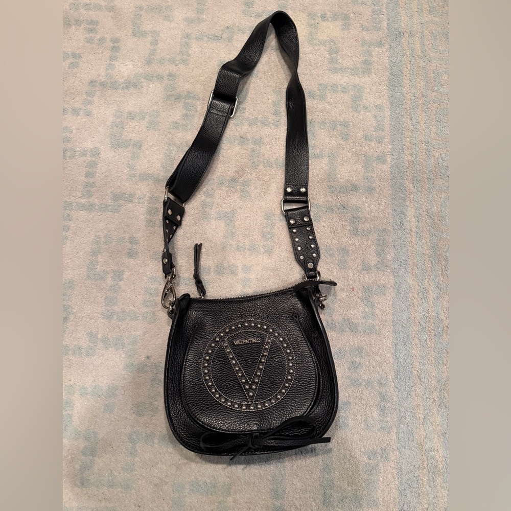 Valentino Studded Black Crossbody Bag